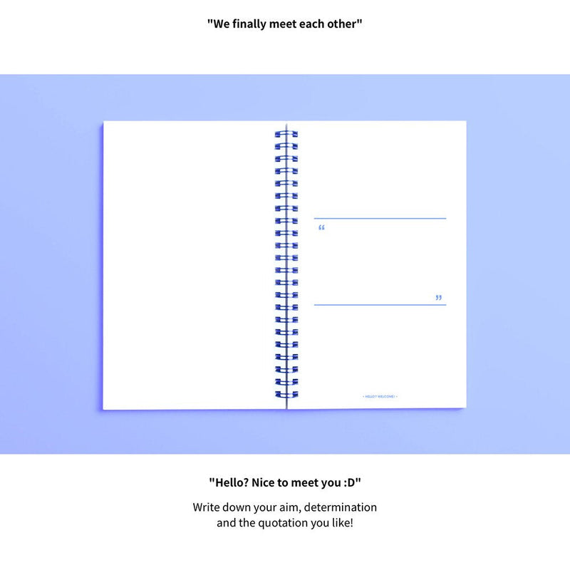 [Australia - AusPower] - [MOTEMOTE] 10 Minutes Planner 100 Days Color Chip (Serenity) / Study Planner/Planner 