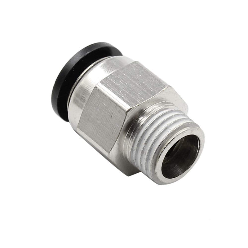 [Australia - AusPower] - TOUHIA Pneumatic Male Straight Push to Connect Fitting 10mm Tube OD x 1/4" NPT Thread - Pack of 5 