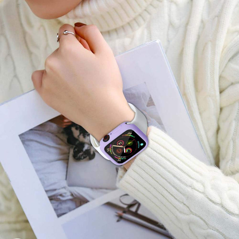 [Australia - AusPower] - BOTOMALL for Apple Watch Case 42mm Series 3/2 Premium Soft Flexible TPU Thin Lightweight Protective Bumper Cover Protector for iWatch(Lavender,42MM Series 3/2) lavender 42 mm 