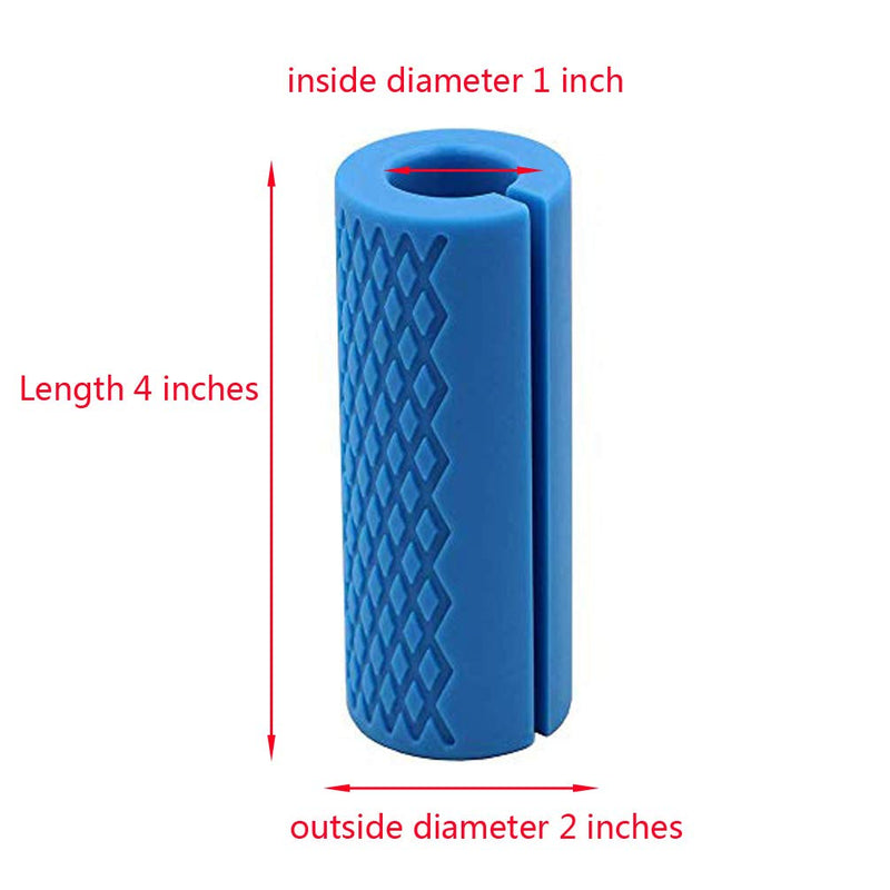 [Australia - AusPower] - IADU Barbell Grips-Thick Bar Grips for Weightlifting 1 inch-Dumbbell Handles Stress Relieve Barbell Grip Hand Protector Pull up Tape Arm Blaster Adapter for Standard Hex/Bicep/Tricep/Threaded. 