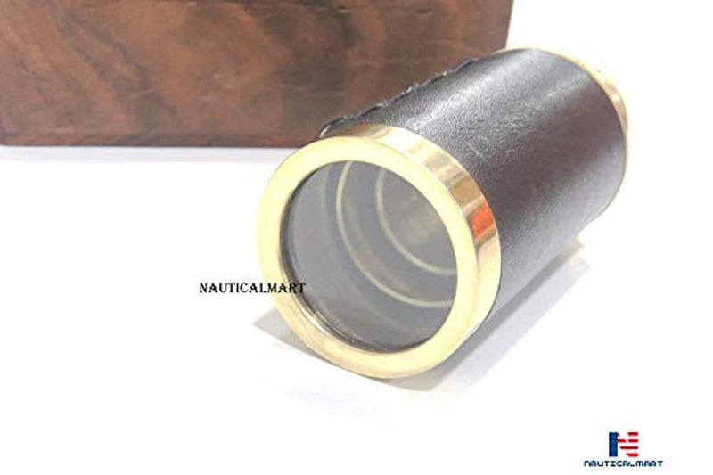 [Australia - AusPower] - 6" Handheld Brass Telescope Pirate Navigation with Rosewood Box Beautiful Handcrafted Nautical Gift 