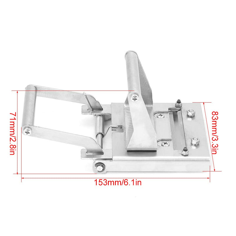 [Australia - AusPower] - Edge Banding Trimmer, Stainless Steel Edge Cutter Banding Trimmer Machine Portable for Straight Round Finished 