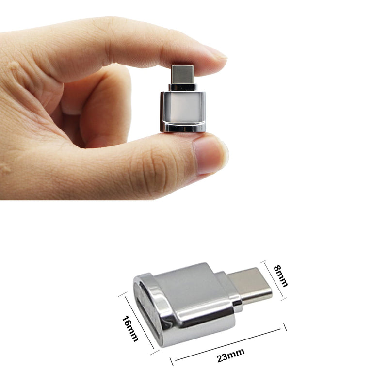 [Australia - AusPower] - YACSEJAO Type-C Card Reader USB-C to Micro SD Memory Card USB C Portable Card Reader for MicroSD MicroSDHC MicroSDXC 