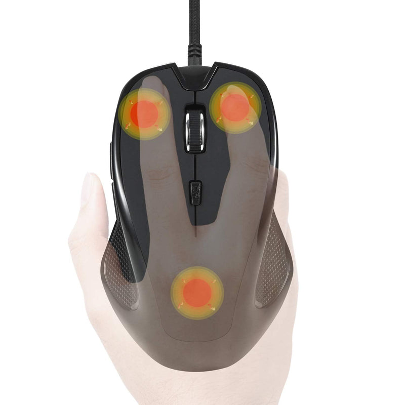 [Australia - AusPower] - ValueRays Warm Fingertips Hot Buttons Optical Heated Mouse - New 2020 Design! 
