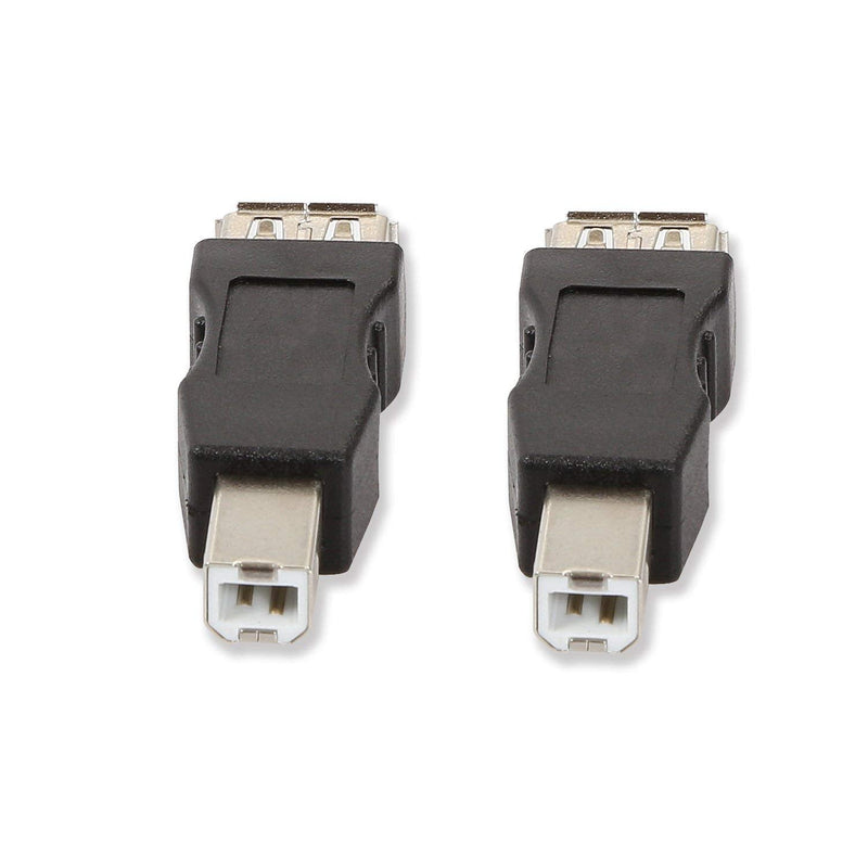 [Australia - AusPower] - ELECTOP 2 Pack USB 2.0 A Female to USB B Print Male Adapter Converter 