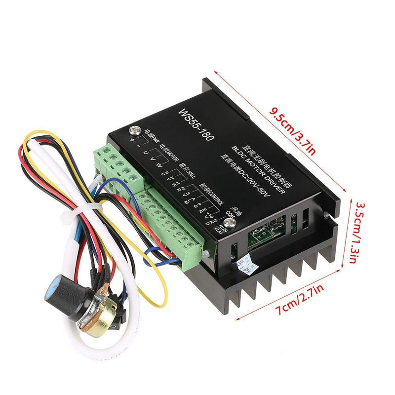 [Australia - AusPower] - Brushless Motor Driver Controller, WS55-180 DC 20V-50V Spindle BLDC DLDC Motor Driver Controller 