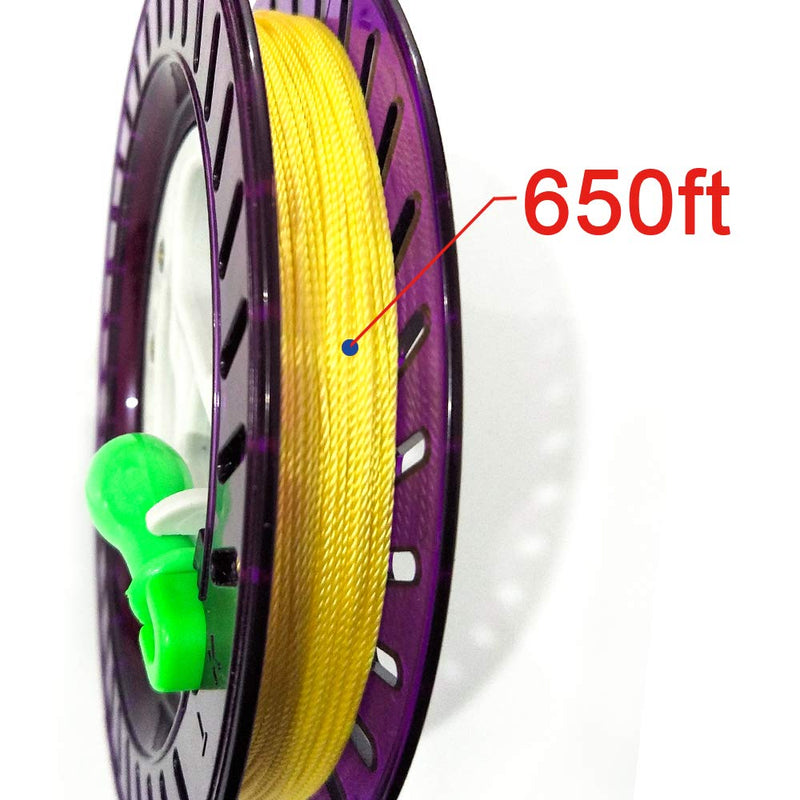 [Australia - AusPower] - HENGDA KITE Professional Outdoor Kite Line Winder Winding Reel Grip Wheel with Flying Line String Flying Tools with Lock-Purple 