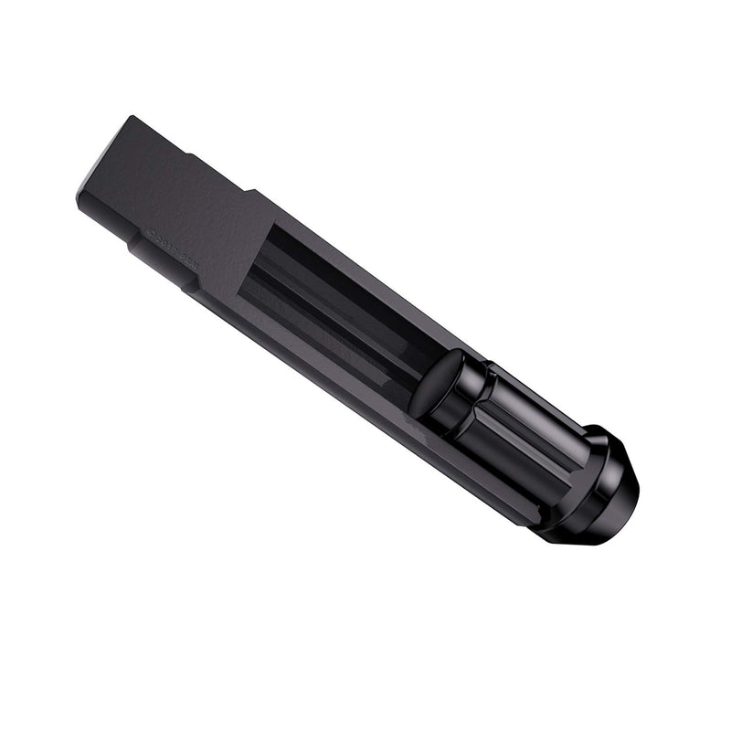 [Australia - AusPower] - 6 Point Spline Drive Tuner Socket Key Tool for Six-Spline Wheel Lock Lug Nuts - 17.6mm Inner Diameter - Compatible with 19mm (3/4) and 21mm (13/16) Replacement Hex Socket - Black 1pc 