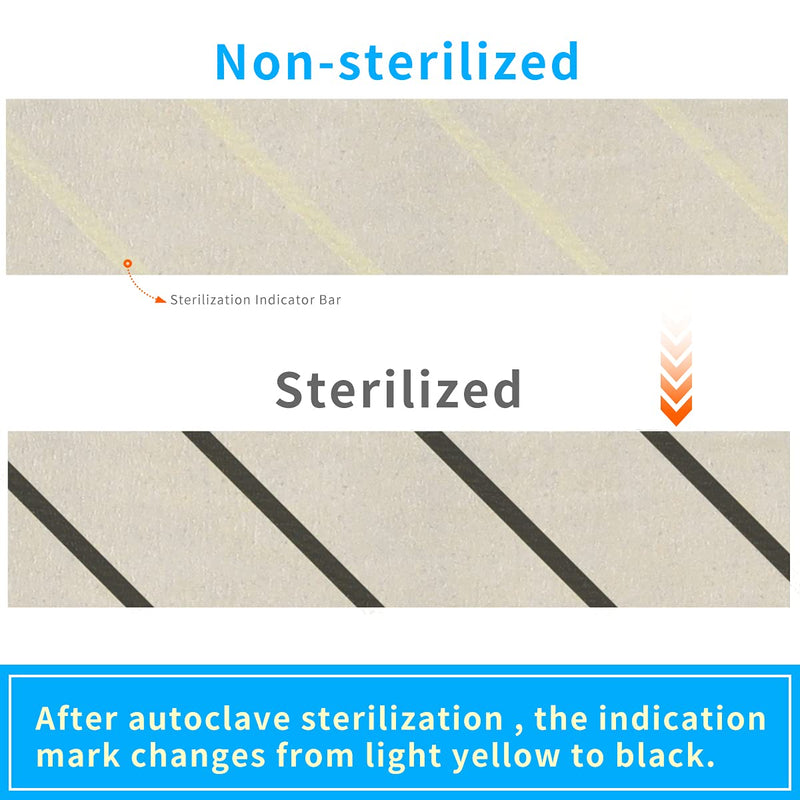 [Australia - AusPower] - Dental 5 Rolls Autoclave Sterilization Indicator Tape,Dental Lab Sterilization Indicator Tape(1/2",60 Yards/Roll) 5 Roll 