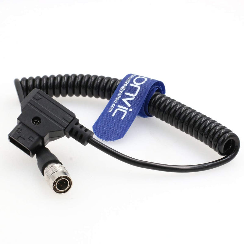 [Australia - AusPower] - Hirose 4Pin Male to D-Tap for Zoom F8 Sound Devices 633/644/688 (Coiled Cable) Coiled Cable 