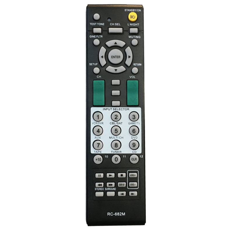 [Australia - AusPower] - Universal A/V Receiver Replaced Remote Control RC-682M RC-681M Fit for Onkyo Audio/Video HT-R340 HT-R530 HT-R540 HT-R550 HT-SR600 HT-SR800 TX-SR505 TX-SR604 TX-SR605 