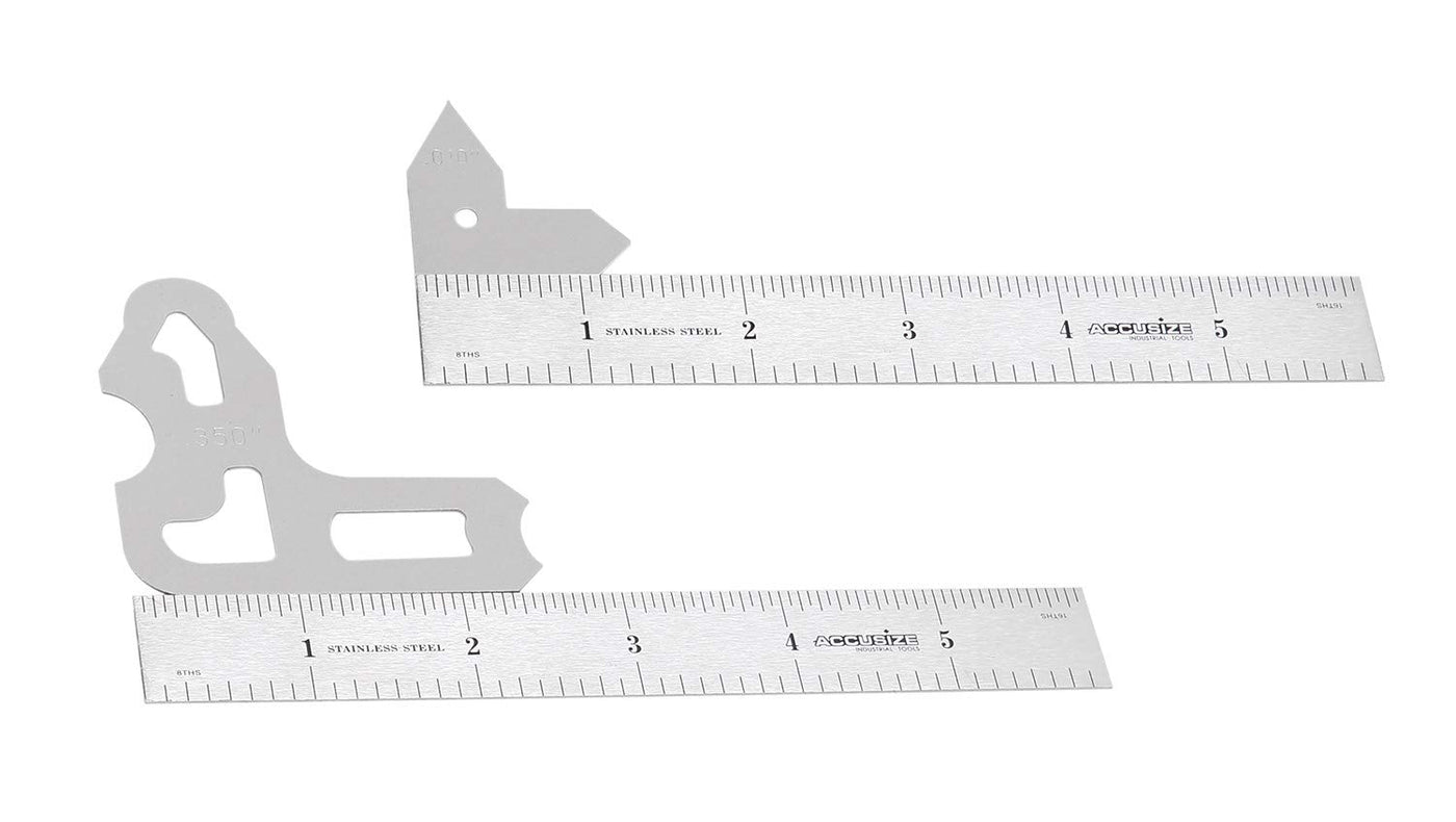 26-Piece Radius Gauge Set - Stainless Steel Measuring Tool 0 010 Quot To 0 500 Quot