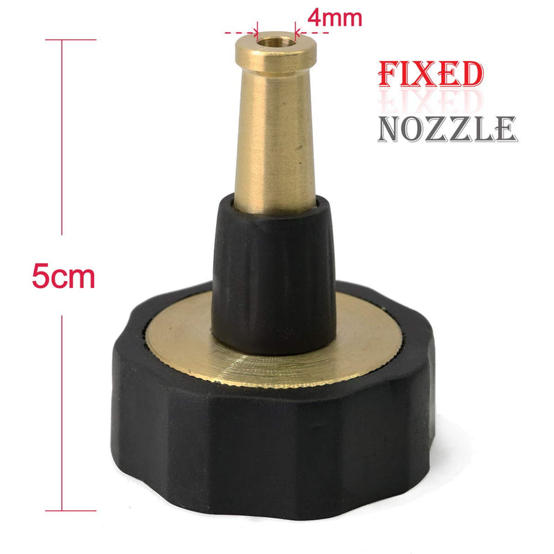 [Australia - AusPower] - PLG Heavy Duty Brass High Pressure Jet Sweeper Spray Hose Nozzle and Hose Shut off Valve Set for Garden Hose A Jet Nozzle&Valve 