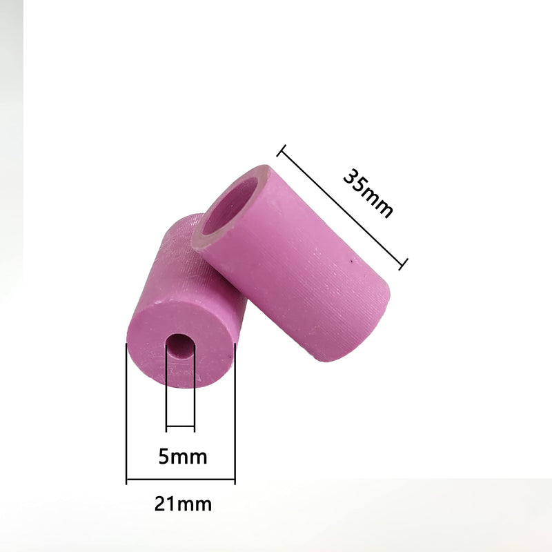 [Australia - AusPower] - Sandblaster Gun Nozzles 5Pcs Tip Sand Blaster Replacement Cylinder Ceramic Abrasive Nozzles for Blasting (Pink)(5mm) ID 5mm 