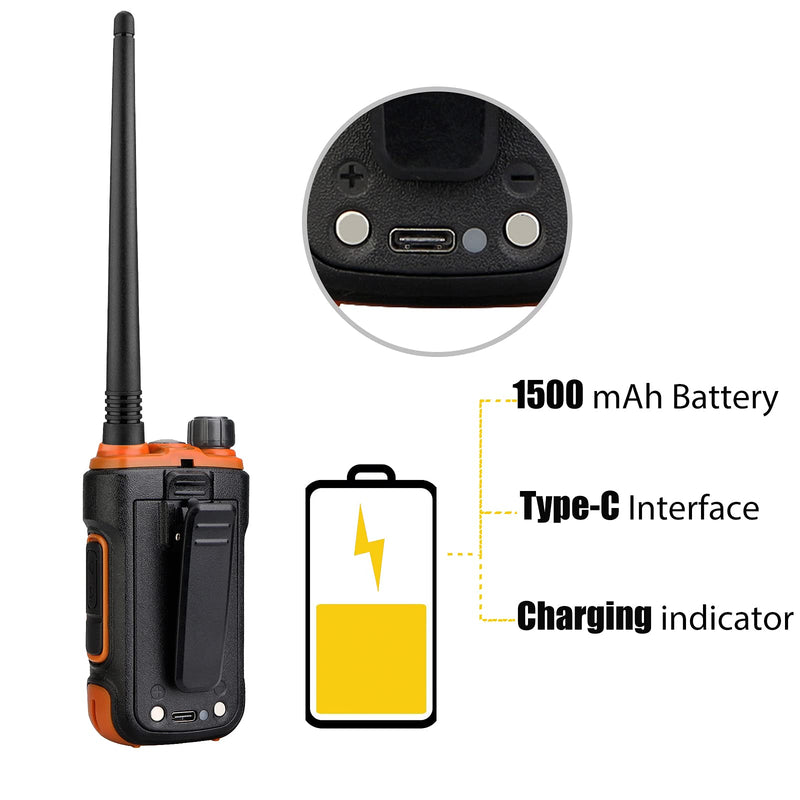 [Australia - AusPower] - Retevis RB27V MURS Walkie Talkies for Adults, Long Range Two Way Radios Rechargeable,Portable,LCD Display,NOAA,Flashlight,for Fishing,Camping,Cycling(1 Pack) 