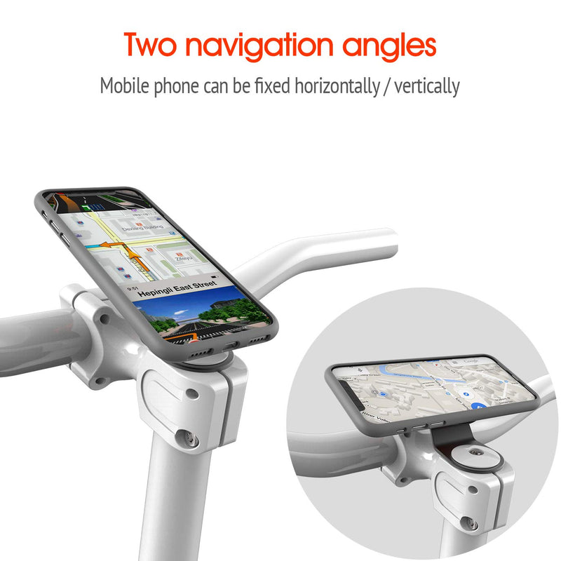 [Australia - AusPower] - Bike Phone Mount,Mountain Bicycle Cell Phone Holder,Universal Aluminum Handlebar Stem Phone Clamp,Cycling Mobile Phone Clip,MTB Road Bike Quick Attach/Detach for iPhone Samsung Galaxy Google-Black 【1st Gen】Stem Mount-Black 