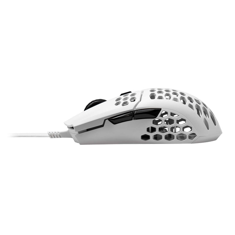 [Australia - AusPower] - Cooler Master MM710 53G Matte White Gaming Mouse with Lightweight Honeycomb Shell, Ultralight Ultraweave Cable, Pixart 3389 16000 DPI Optical Sensor 