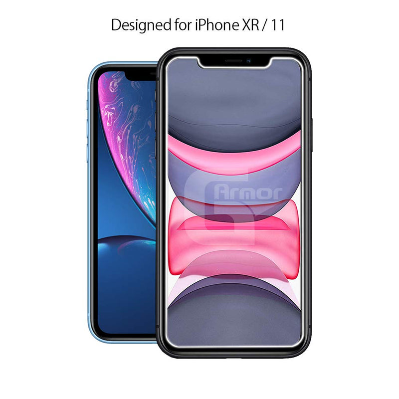 [Australia - AusPower] - G-Armor Glass Screen Protector for iPhone 11 & iPhone XR (2 Pack) - Ultra Clear Tempered Glass Protective Screen Cover, Phone Case Friendly, Accessories for 6.1-inch Apple iPhones 