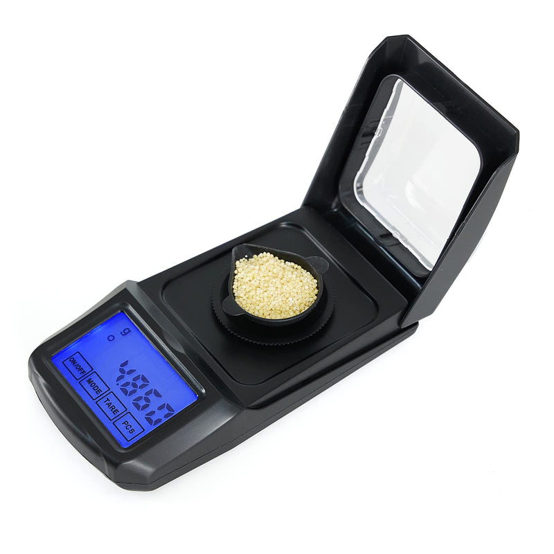 [Australia - AusPower] - MINGLISCALE Portable Precision Digital Milligram Scale 20g x 0.001g, Digital Milligram Jewelry Scale, Gems Scale, High Precision Multifunction Lab Scale 