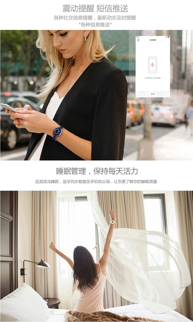 [Australia - AusPower] - Ciyoo N2 Waterproof fitness Smartwatch for women, ,Fitness Tracker Watch with Heart Rate Monitor Step Sleep Tracker Jewelry Watch(Black) 