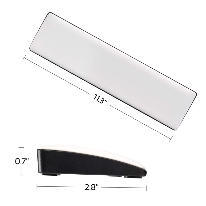 [Australia - AusPower] - LTC Keyboard Wrist Rest, Cushion Support Pads for Keyboard, for Office, Gaming, Computer PC Laptop Mac Typing, with PU Leather & Anti-Slip Rubber Base, Angle Inclined (60% Compact, White) 60% Compact 