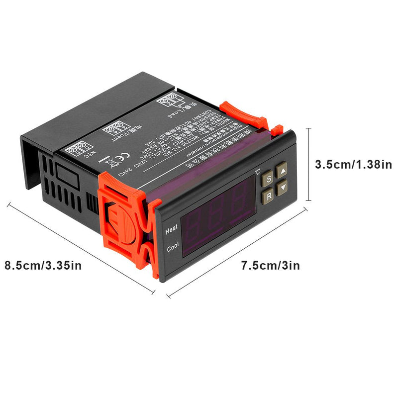 [Australia - AusPower] - 30A Digital Temperature Controller Refrigeration Heating Regulator with Heat and Cool Control MH1230A AC220V 
