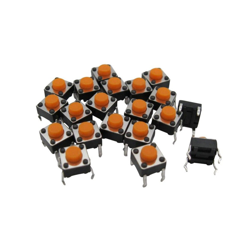 [Australia - AusPower] - TWTADE 160PCS Momentary Tactile Touch Micro Push Button Switch tact 6x6x5mm Tactile Switch kit,Each Color 20PCS Red Blue Black Green White Yellow Brown 