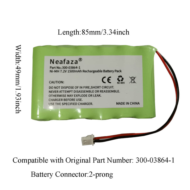 [Australia - AusPower] - NEAFAZA 300-03864-1 7.2v 1500mAh Battery Replacement Compatible with Honeywell Alarm Lynx WALYNX-RCHB-SC Honeywell Lynx Touch K5109, L3000, L5000, L5100, L7000 