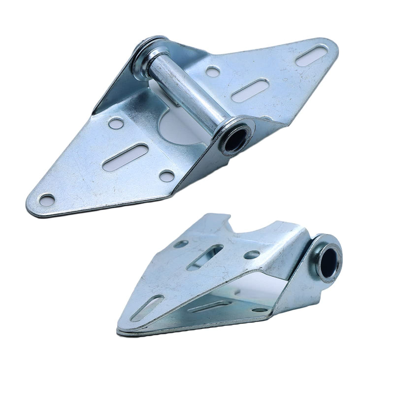 [Australia - AusPower] - 2 Packs Garage Door Hinges #1 with Galvanized Finish - Heavy Duty 14 Gauge Steel, Suitable for Residential/Light Commercial Garage Door Replacement 