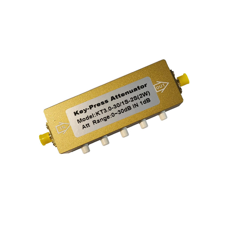 [Australia - AusPower] - Adjustable Key-Press Attenuator Step-Adjustable Attenuator 0-30dB SMA 2W 