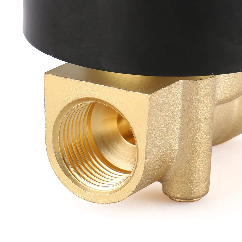[Australia - AusPower] - Baomain 3/8 inch Brass Electric Solenoid Valve Water Air Fuels N/C Valve DC 12V 
