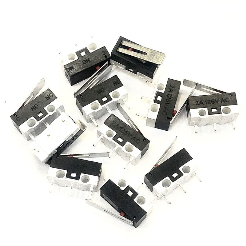 [Australia - AusPower] - Cermant 50pcs 2A 125V AC Straight Hinge Lever Momentary Push Button Arm Micro Limit Mouse 3 Pinsswitch SPDT Limit Micro Switch Long Hinge Lever （JL012-13.5） （JL012-13.5） 50pcs Micro Limit Mouse switch 