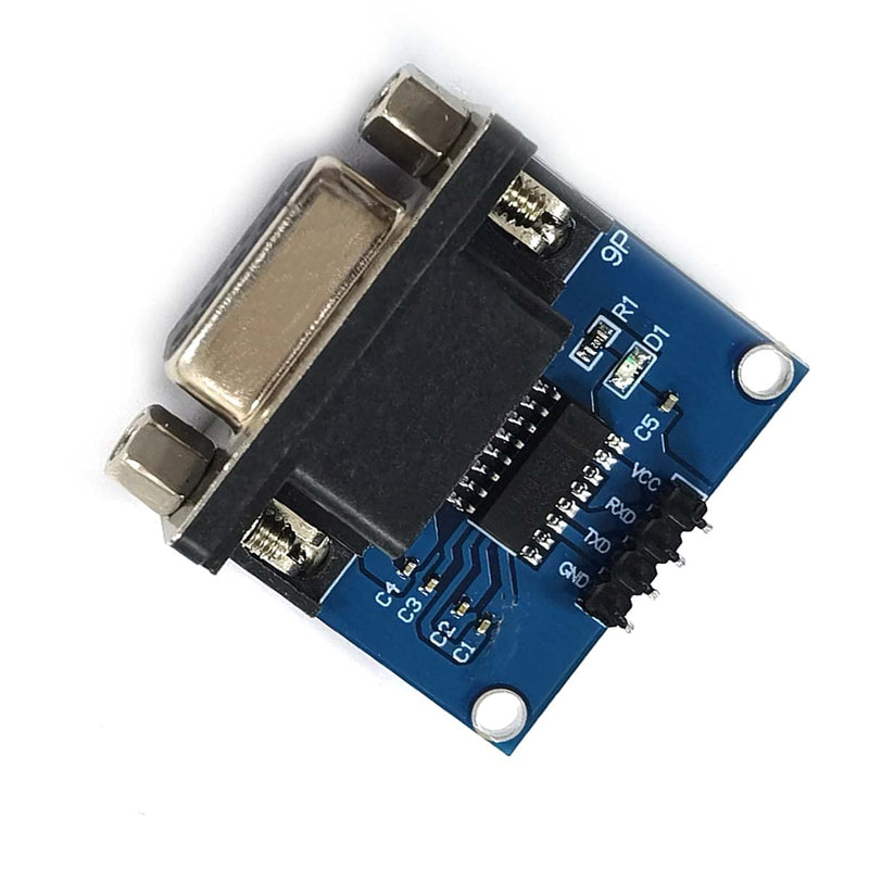 [Australia - AusPower] - Kiro&Seeu 5pcs MAX3232 Root Module Connector Chip RS232 to TTL Female Serial Port to TTL DB9 Converter Board Compatible with Equipment Upgrades Like DVD Ar-duino Raspberry Pi(S232TOTTL-MD-5pcs) 