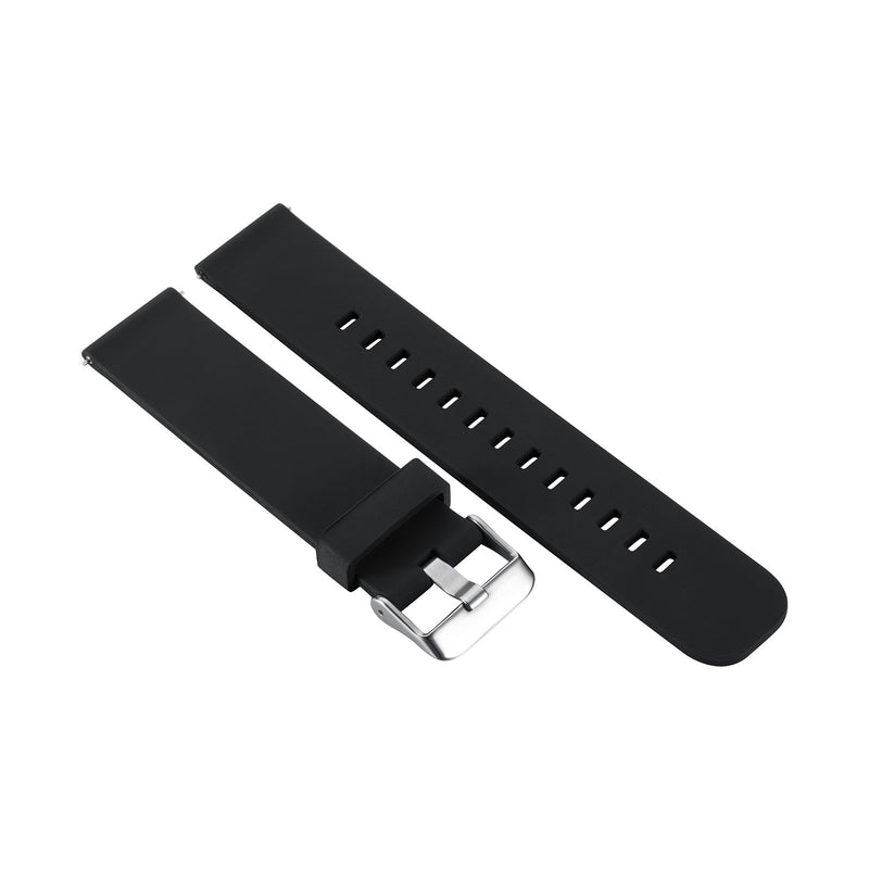 [Australia - AusPower] - EEweca 2-Pack Sport Bands Compatible with Amazfit Bip Smartwatch Breathable Replacement Strap, Black + Black-White 