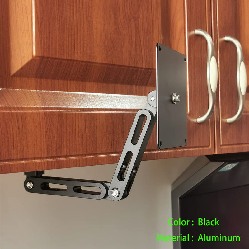 [Australia - AusPower] - ATOPHK Under-Cabinet Mount， Aluminum Material Stand for Amazon Echo Show 15，Multi Angle Adjustment，Horizontal and Vertical Screens Rotate Freely，Ceiling or Under-Cabinet Mount Black 