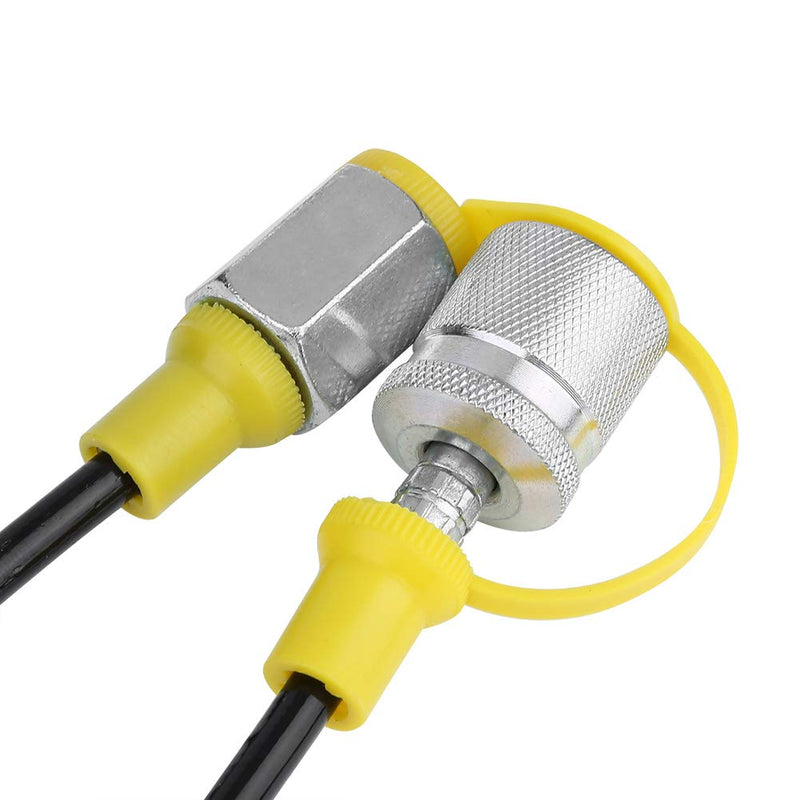 [Australia - AusPower] - Hydraulic Hose Pressure Test Coupling Point Kit, M16 2-BSP1 / 4 Pressure Gauge 250BAR/3600PSI with 1.5m/4.9ft Hose for Excavator Construction Machinery 