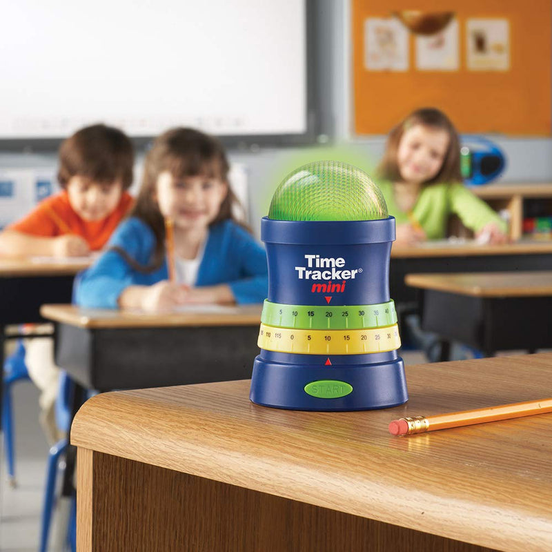 [Australia - AusPower] - Learning Resources Time Tracker Mini Visual Timer, Classroom Timer, Hand Washing Timer, Auditory and Visual Cue, Ages 3+ 4.8" x 3.3" x 3.3" 