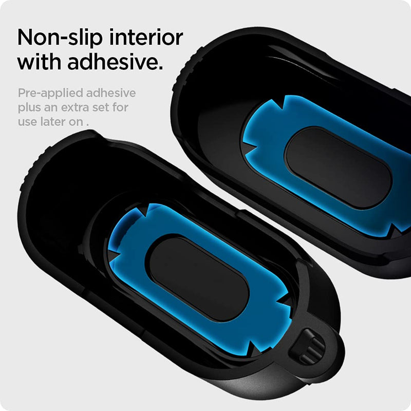 [Australia - AusPower] - Spigen Rugged Armor Designed for Sony WF-1000XM4 Case Cover (2021) - Matte Black 