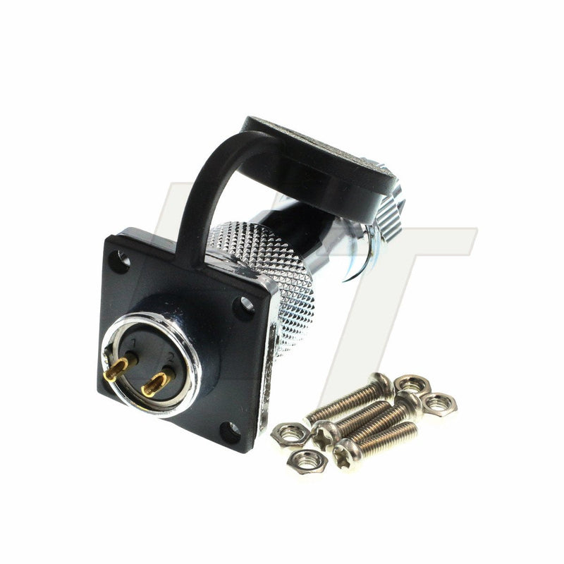 [Australia - AusPower] - HangTon HF16 2 Pin Metal Connector Aviation Waterproof Industrial Power LED Male Female Plug Socket (F) 