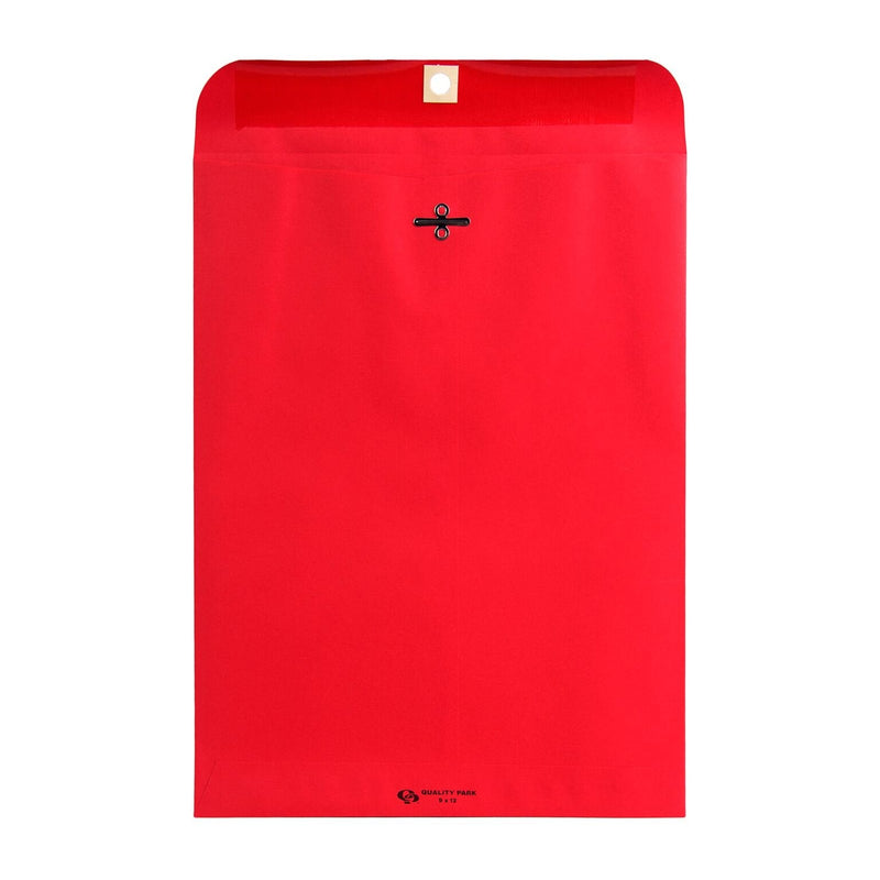 [Australia - AusPower] - Quality Park 9 x 12 Clasp Envelopes, Clasp and Gummed Closures, Red, 10 per Pack (QUA38734) 