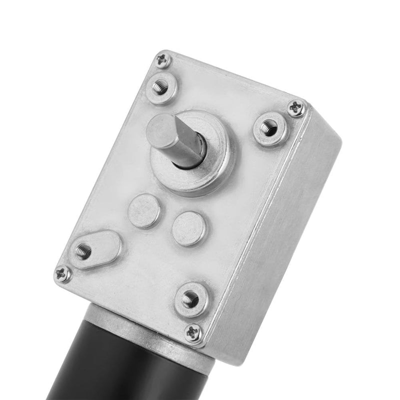 [Australia - AusPower] - DC 12V 200RPM Worm Gear Motor, 8mm Female Shaft High Torque Turbine Reducer 