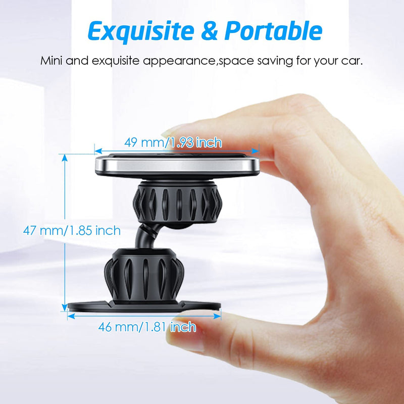 [Australia - AusPower] - WixGear Universal Stick On Swivel Mount (2 Pack) Dashboard Magnetic Phone Holder for Car, Phone Mount for Car for Cell Phones and Mini Tablets with Fast Swift-snap (New Upgraded Swivel Stick On Mount) 