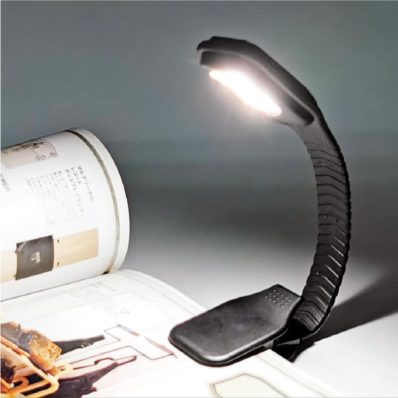 [Australia - AusPower] - RADIXIUM Black LED Rechargeable Book Light for Reading in Bed with 3 Color Temperatures, Brightness for Eye Caring, Perfect for Book Lovers, Festival Gifts 
