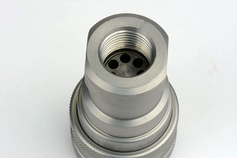 [Australia - AusPower] - TEMCo 1/2" Female NPT Thread 1/2" Body Pair Hydraulic Coupler ISO 7241B Ball Valve Quick Connect for Tractors and Ag Equipment Fits Pioneer Parker Format - HF0060 (HF0058 + HF0059) 