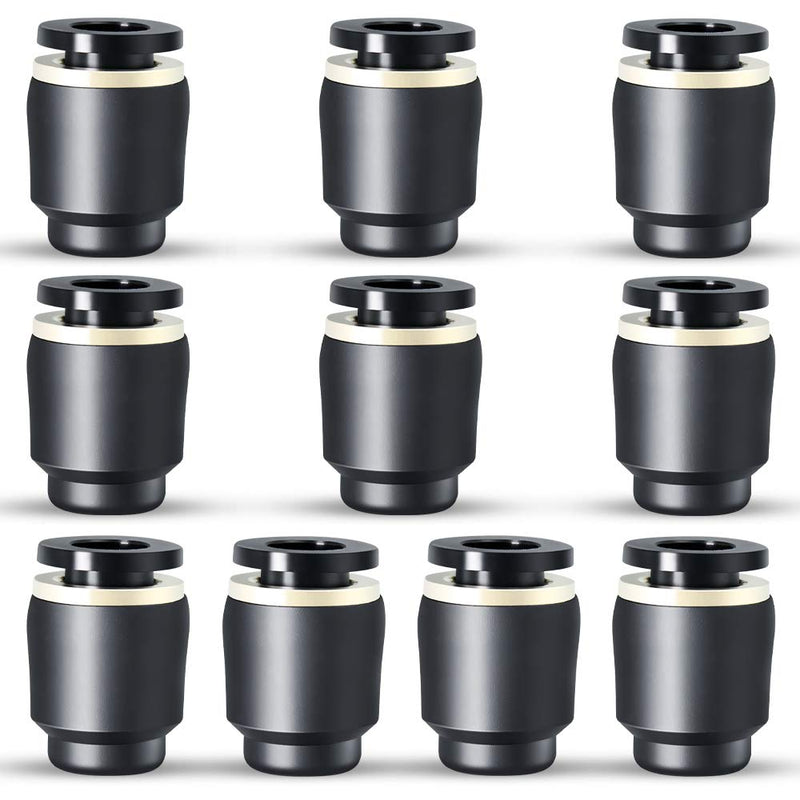 [Australia - AusPower] - TAILONZ PNEUMATIC 1/4 inch Tube OD Plastic Push-in Connect Tubing Pneumatic Cap Plug Fitting PPF-1/4 (Pack of 10) 1/4” OD 