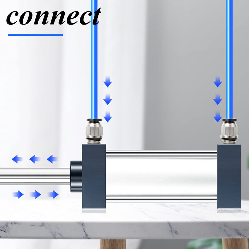 [Australia - AusPower] - TAILONZ PNEUMATIC Straight 8mm Tube OD x 1/4 Inch G Thread Push to Connect Fitting with Sealing Ring PCG8-02 (Pack of 10) 8mm OD x 1/4 BSP 