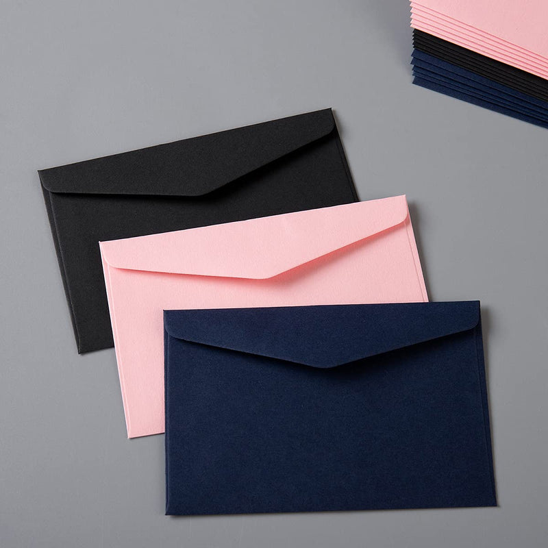 [Australia - AusPower] - 120 Pack Kraft Mini Envelopes Small Envelopes Self-Adhesive Tiny Pockets for Business Cards Christmas Holiday Small Gift Cards Invitations Cards(4.13"×2.76") (Black) Black 