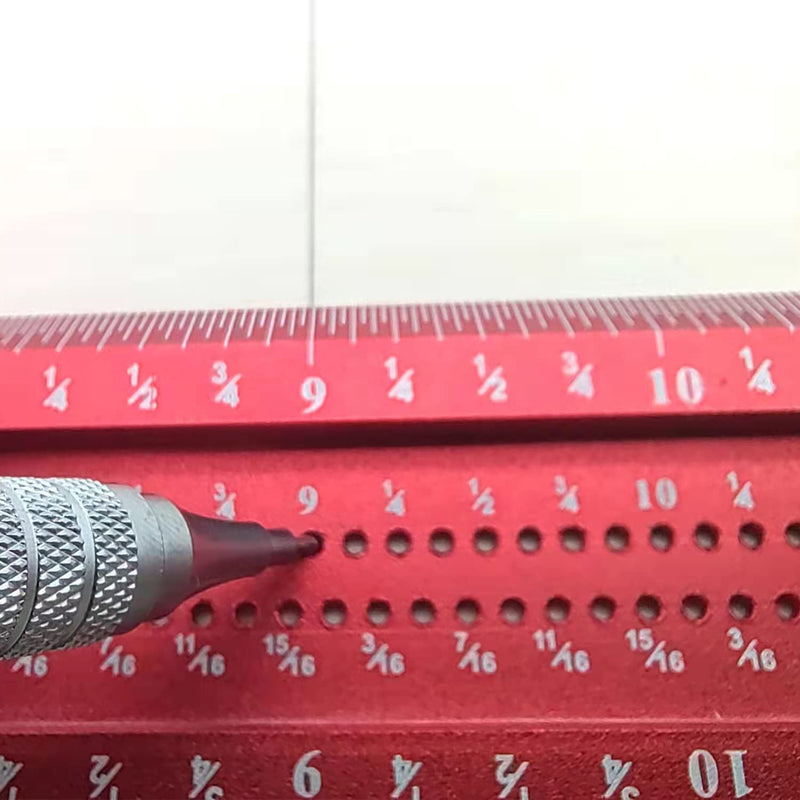 [Australia - AusPower] - ACEgoes Woodworking Scriber T-Square Ruler 8in, Architect Ruler for Carpenter Work, Layout and Measuring Tools 