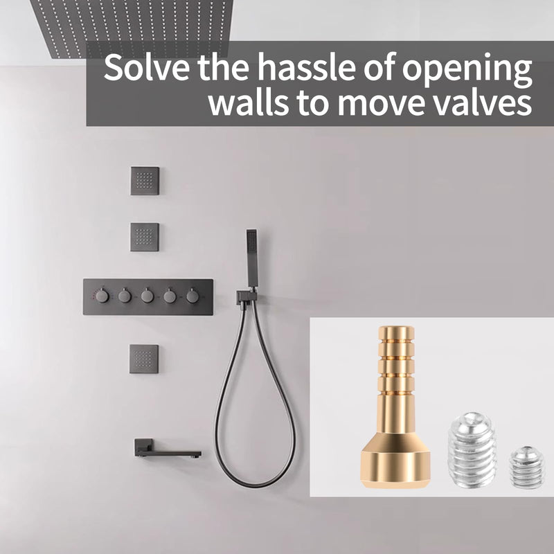 [Australia - AusPower] - RP75137 Shower Valve Extension Kit,Shower Stem Extension Compatible Tub And Shower Faucets.Brass Construction 