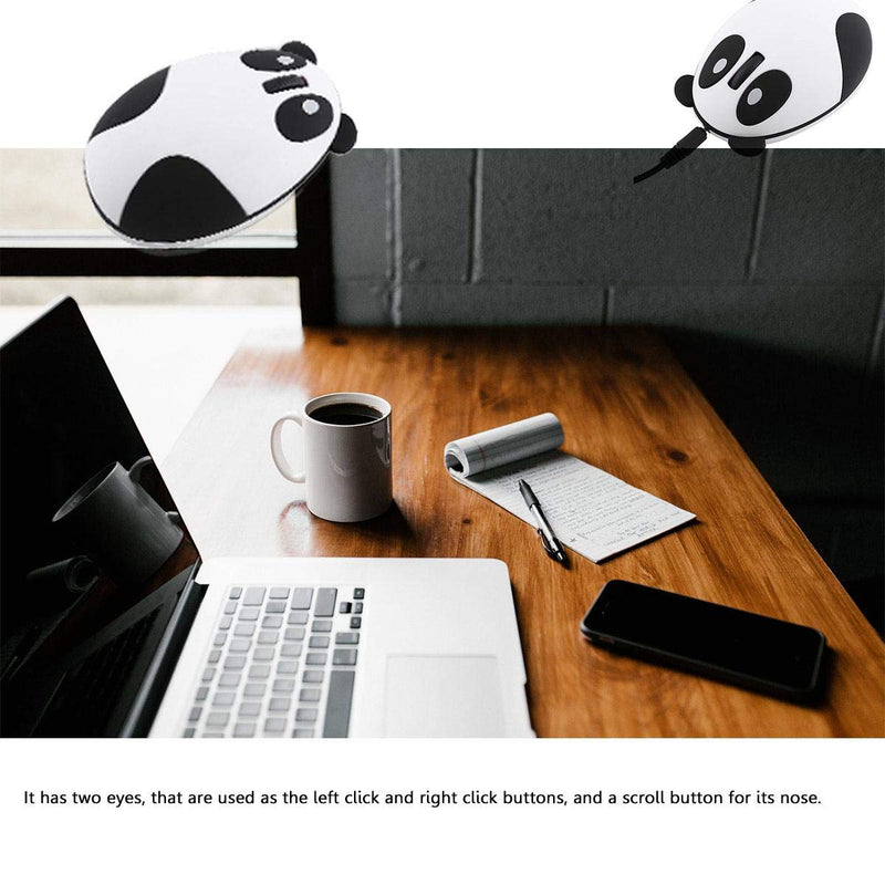 [Australia - AusPower] - Wireless Computer Mouse, 2.4GHz Wireless Panda Optical Sensor Mouse Universal Mice for Notebook Laptop Desktop Computer PC 